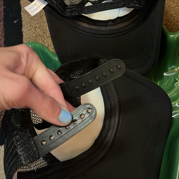 🧢☀️Mom and child hat / the boss / the real boss / black and white / snap close - Picture 5 of 8